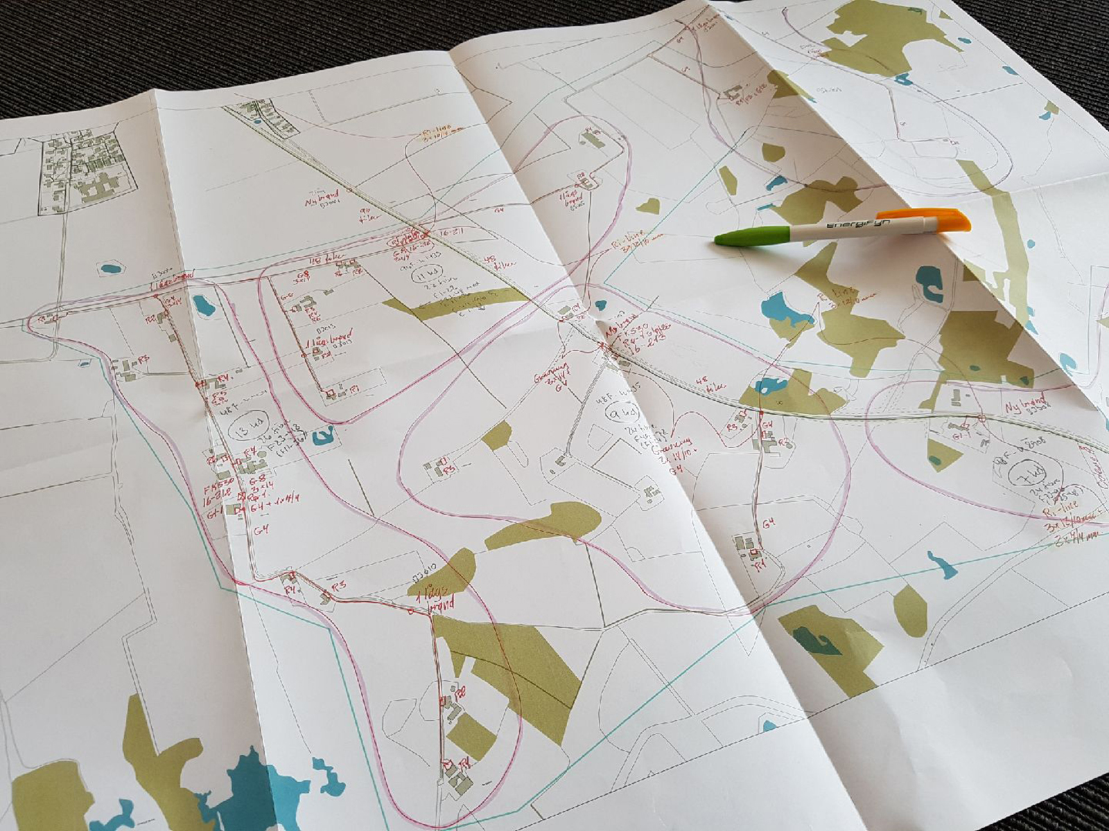Fiber kort over udrulning 2020