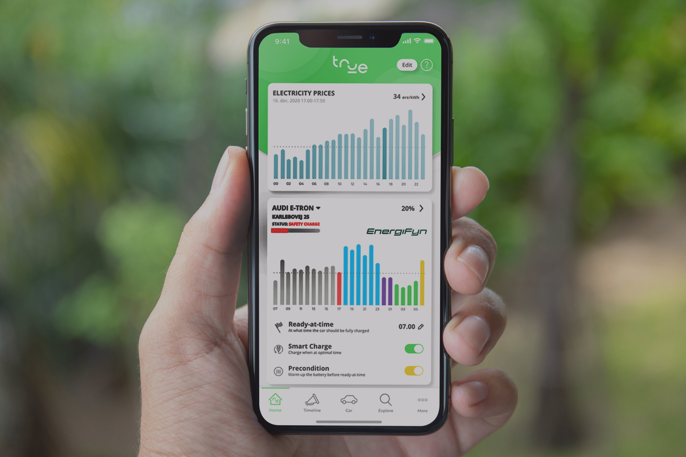 Ladestandere Telefon I Hånd True Energy App Mørknet 2021 Ladestandere Telefon I Hånd True Energy App Mørknet 2021