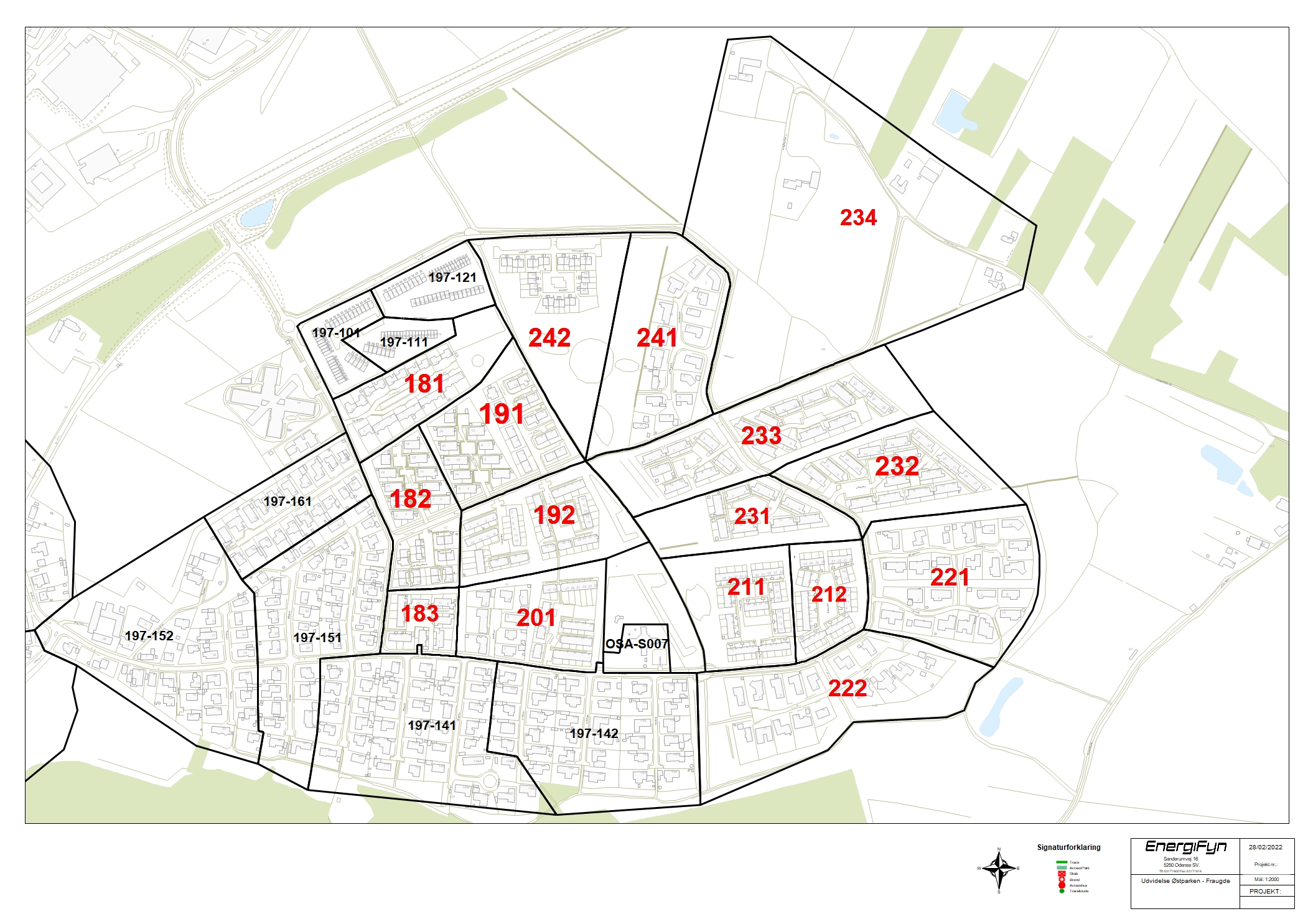 Kort Østparken Fraugde