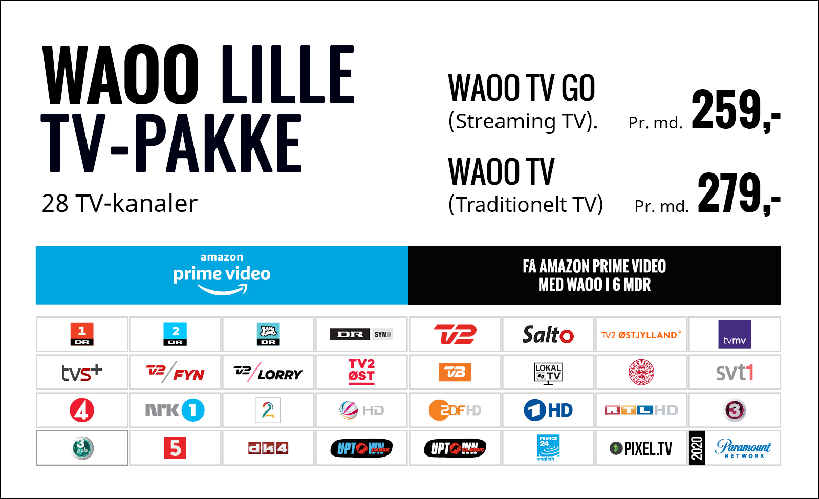 Fiber Waoo Lille TV Pakke 2020 Fiber Waoo Lille TV Pakke 2020