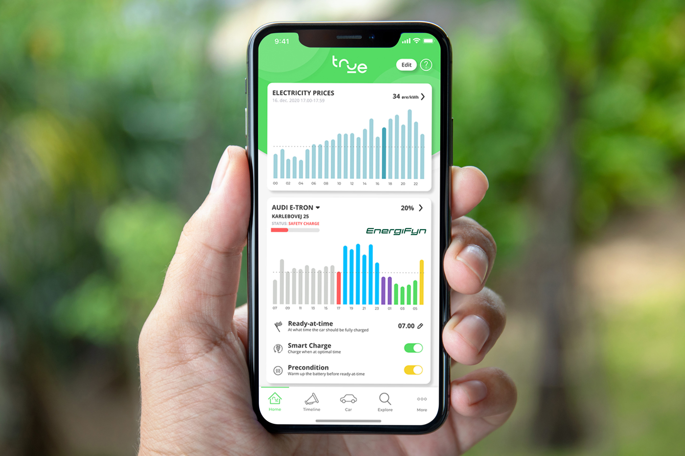 Ladestandere Telefon I Hånd True Energy Ap 2021